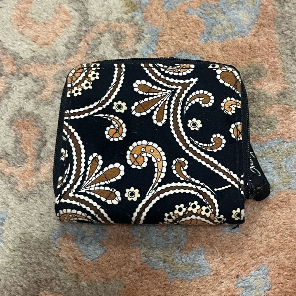 Vera Bradley Retired Cafe Latte Print Mini Zip Wallet ☕️🤎 - Picture 3 of 9